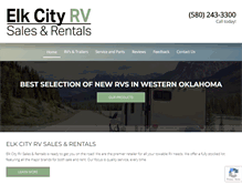 Tablet Screenshot of elkcityrvsales.com
